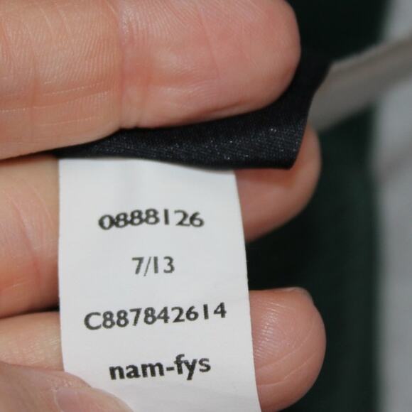 Tommy Hilfiger Sweater Mens Medium Green Argyle Long Sleeve V Neck Pullover - Picture 6 of 8